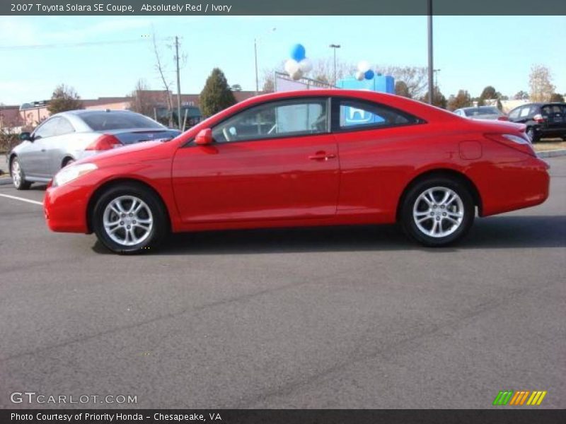 Absolutely Red / Ivory 2007 Toyota Solara SE Coupe