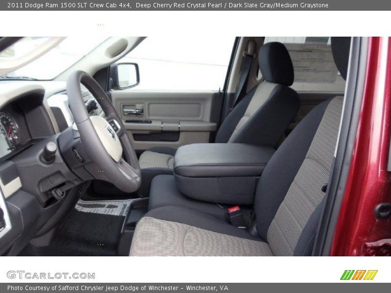 Deep Cherry Red Crystal Pearl / Dark Slate Gray/Medium Graystone 2011 Dodge Ram 1500 SLT Crew Cab 4x4