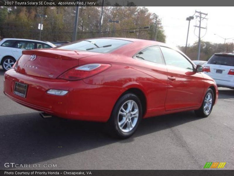 Absolutely Red / Ivory 2007 Toyota Solara SE Coupe