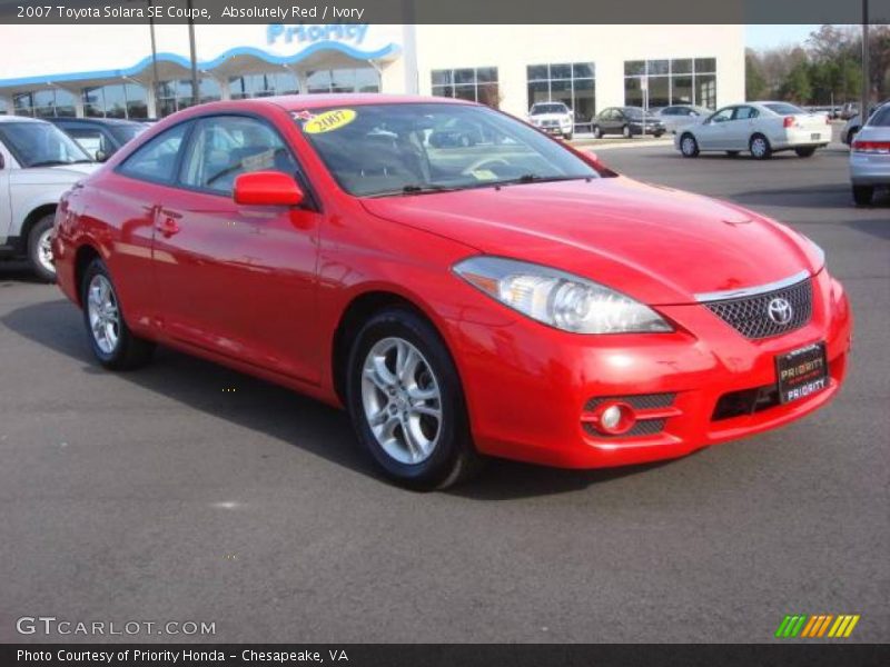 Absolutely Red / Ivory 2007 Toyota Solara SE Coupe
