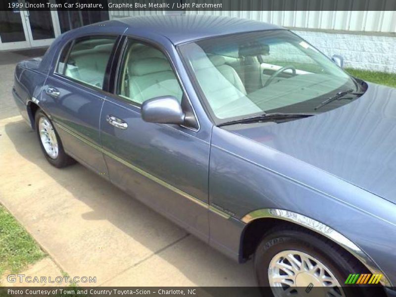 Graphite Blue Metallic / Light Parchment 1999 Lincoln Town Car Signature