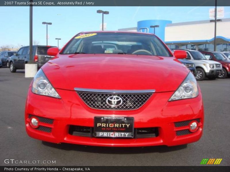 Absolutely Red / Ivory 2007 Toyota Solara SE Coupe