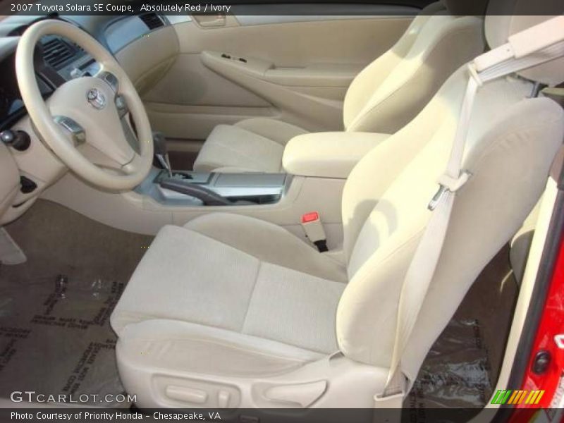Absolutely Red / Ivory 2007 Toyota Solara SE Coupe