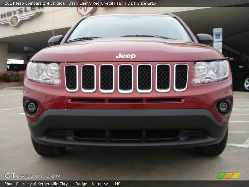 Deep Cherry Red Crystal Pearl / Dark Slate Gray 2011 Jeep Compass 2.4 Latitude