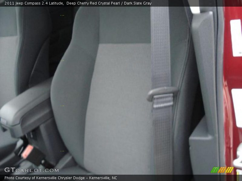 Deep Cherry Red Crystal Pearl / Dark Slate Gray 2011 Jeep Compass 2.4 Latitude