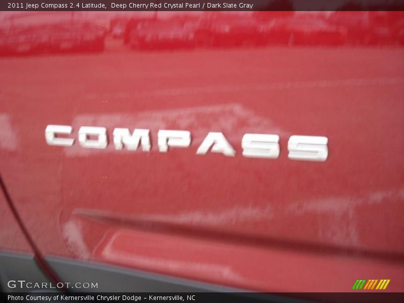 Deep Cherry Red Crystal Pearl / Dark Slate Gray 2011 Jeep Compass 2.4 Latitude