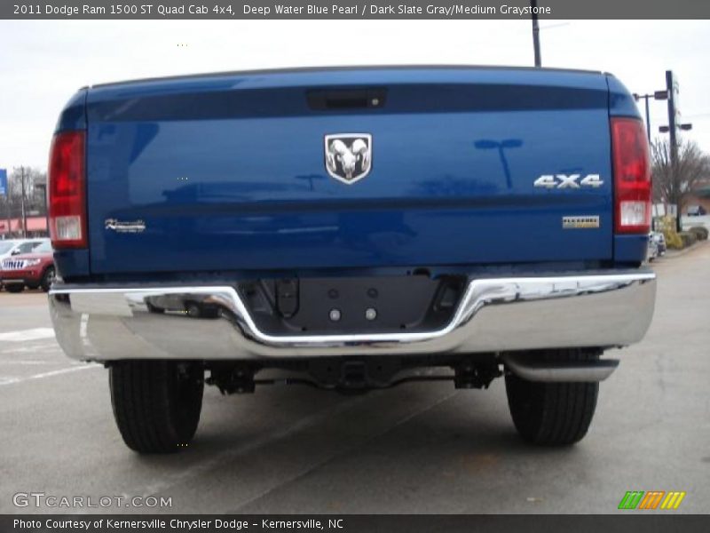 Deep Water Blue Pearl / Dark Slate Gray/Medium Graystone 2011 Dodge Ram 1500 ST Quad Cab 4x4