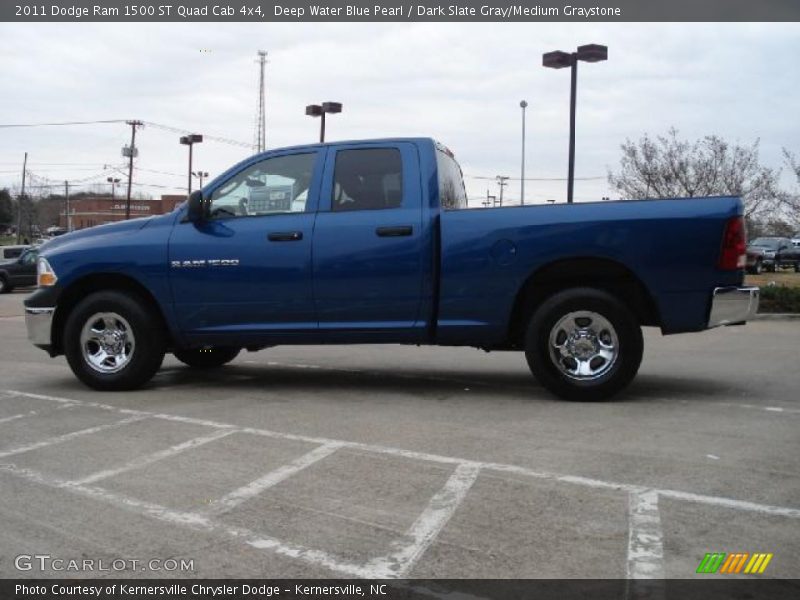 Deep Water Blue Pearl / Dark Slate Gray/Medium Graystone 2011 Dodge Ram 1500 ST Quad Cab 4x4