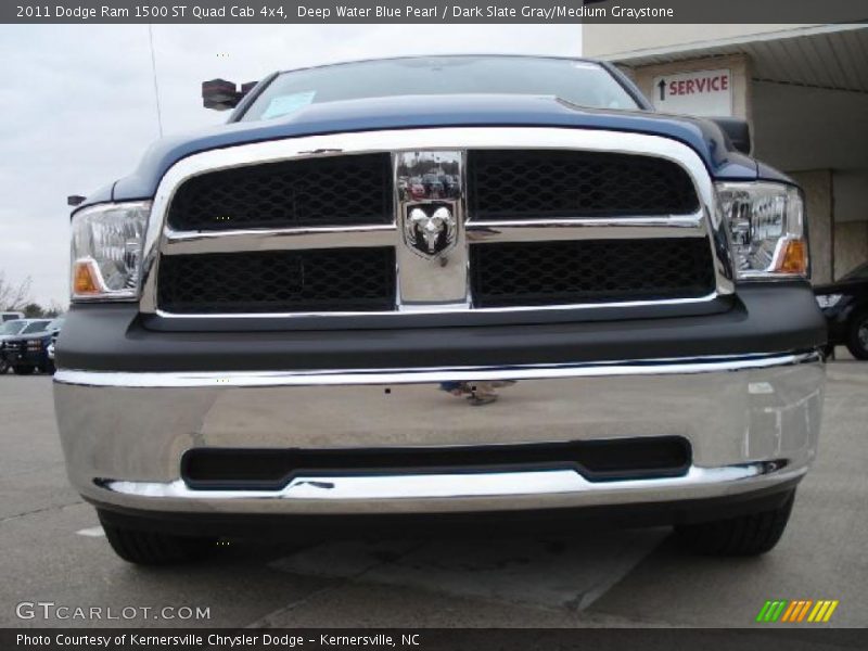 Deep Water Blue Pearl / Dark Slate Gray/Medium Graystone 2011 Dodge Ram 1500 ST Quad Cab 4x4