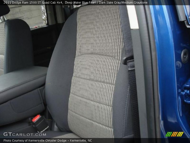 Deep Water Blue Pearl / Dark Slate Gray/Medium Graystone 2011 Dodge Ram 1500 ST Quad Cab 4x4