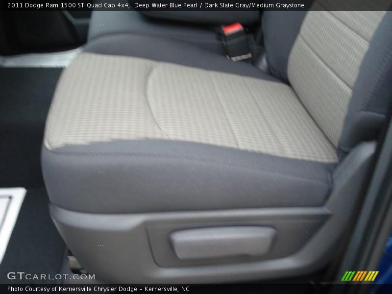 Deep Water Blue Pearl / Dark Slate Gray/Medium Graystone 2011 Dodge Ram 1500 ST Quad Cab 4x4