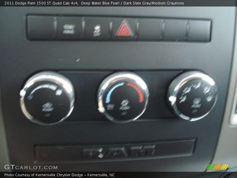 Deep Water Blue Pearl / Dark Slate Gray/Medium Graystone 2011 Dodge Ram 1500 ST Quad Cab 4x4