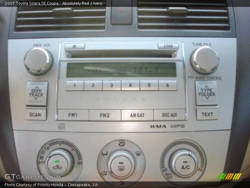 Absolutely Red / Ivory 2007 Toyota Solara SE Coupe