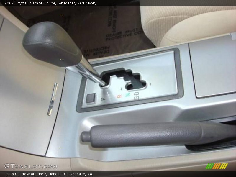 Absolutely Red / Ivory 2007 Toyota Solara SE Coupe