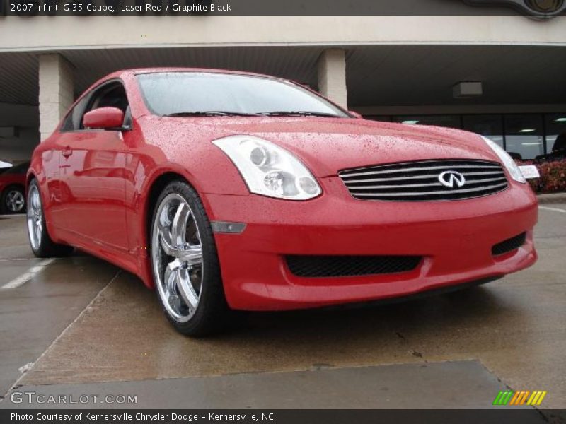 Laser Red / Graphite Black 2007 Infiniti G 35 Coupe