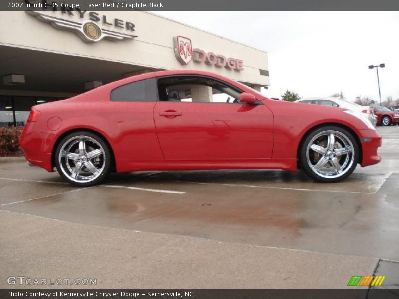 Laser Red / Graphite Black 2007 Infiniti G 35 Coupe