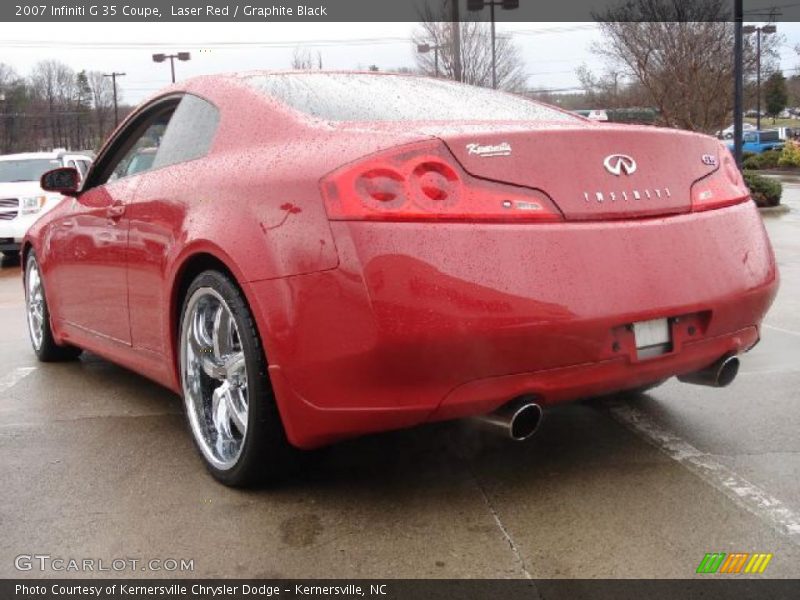 Laser Red / Graphite Black 2007 Infiniti G 35 Coupe