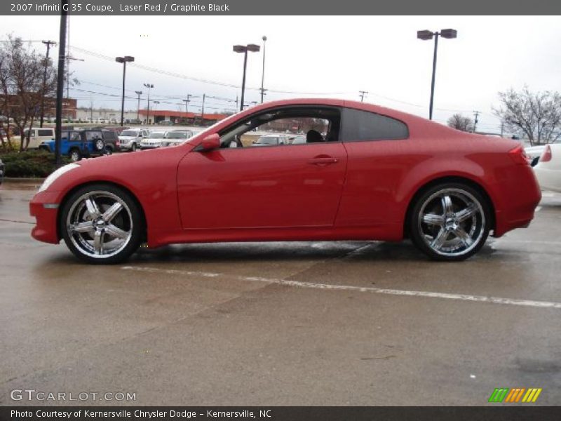 Laser Red / Graphite Black 2007 Infiniti G 35 Coupe