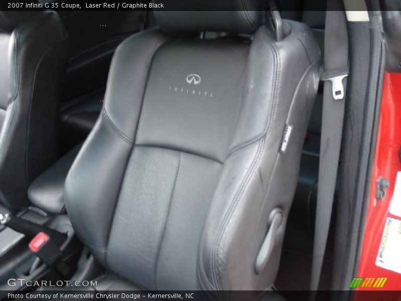 Laser Red / Graphite Black 2007 Infiniti G 35 Coupe