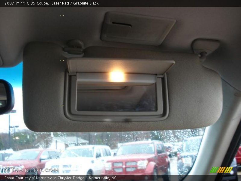 Laser Red / Graphite Black 2007 Infiniti G 35 Coupe