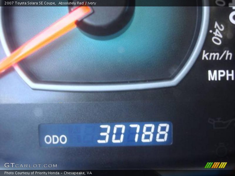 Absolutely Red / Ivory 2007 Toyota Solara SE Coupe