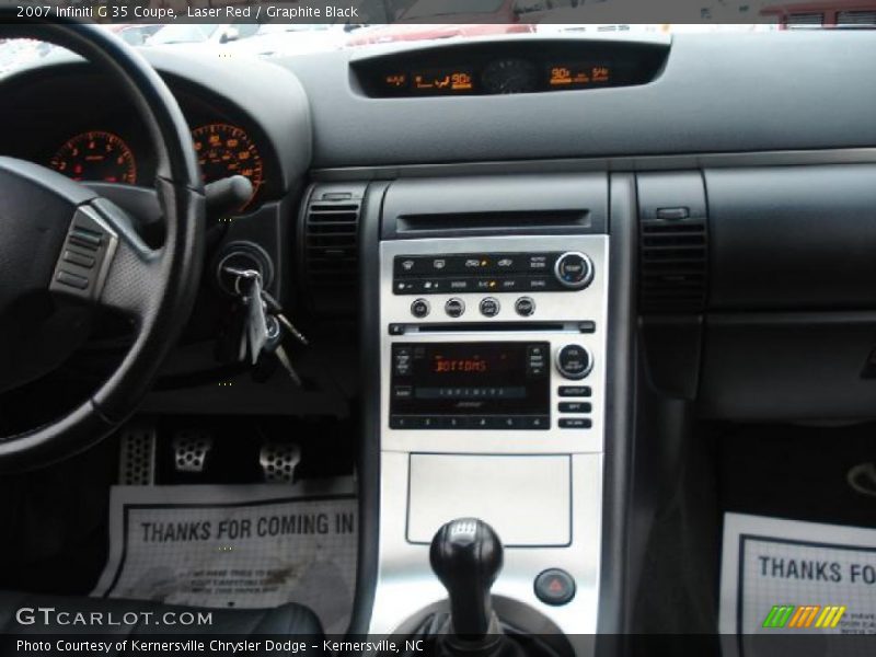 Laser Red / Graphite Black 2007 Infiniti G 35 Coupe