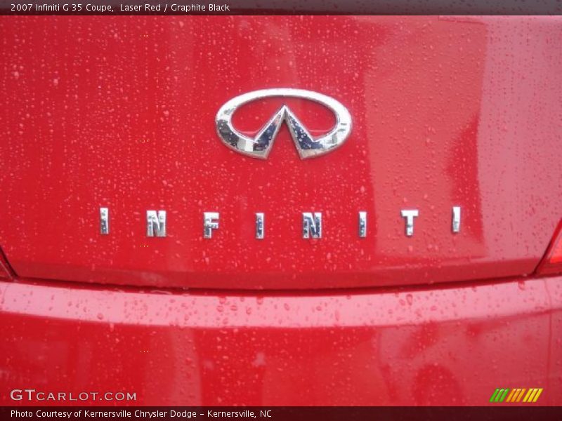 Laser Red / Graphite Black 2007 Infiniti G 35 Coupe