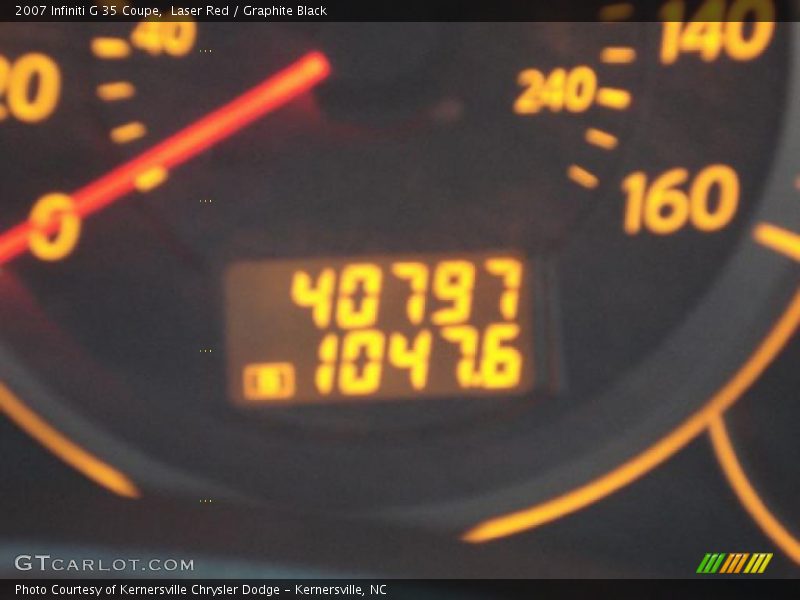 Laser Red / Graphite Black 2007 Infiniti G 35 Coupe