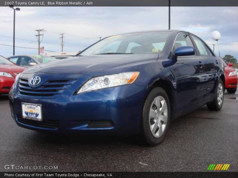 Blue Ribbon Metallic / Ash 2007 Toyota Camry LE
