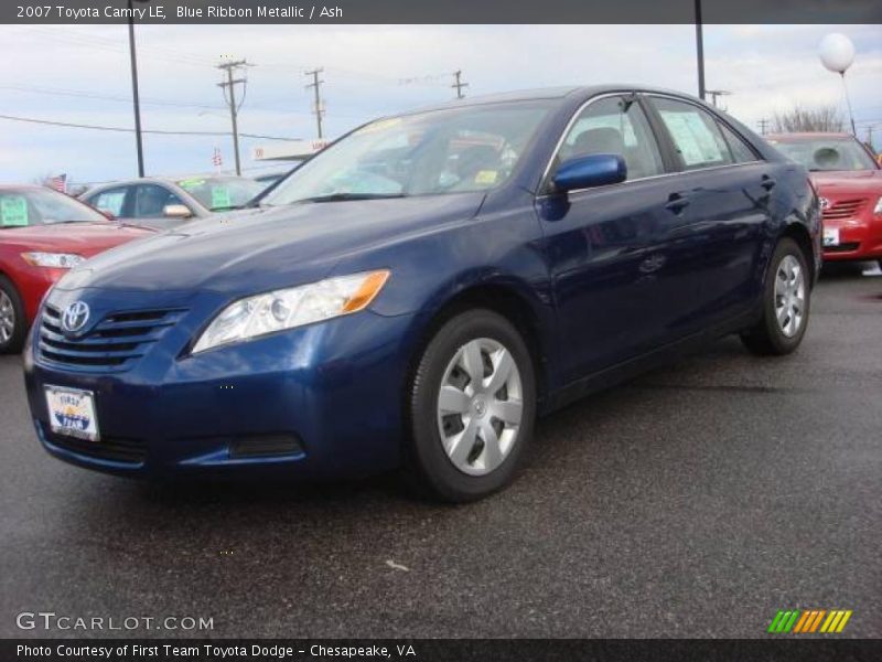 Blue Ribbon Metallic / Ash 2007 Toyota Camry LE