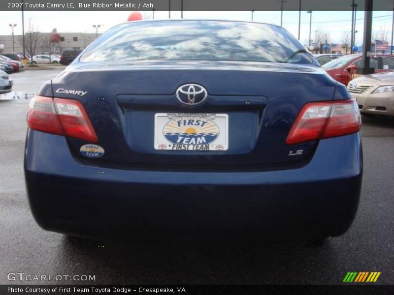 Blue Ribbon Metallic / Ash 2007 Toyota Camry LE
