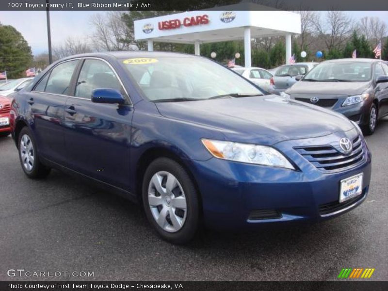 Blue Ribbon Metallic / Ash 2007 Toyota Camry LE