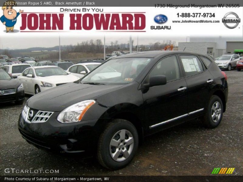 Black Amethyst / Black 2011 Nissan Rogue S AWD