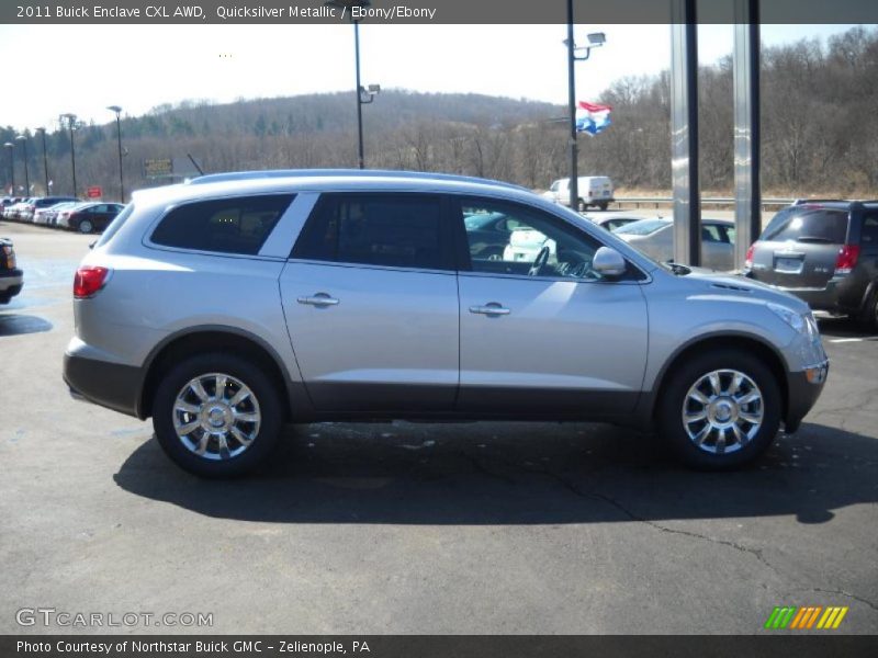 Quicksilver Metallic / Ebony/Ebony 2011 Buick Enclave CXL AWD