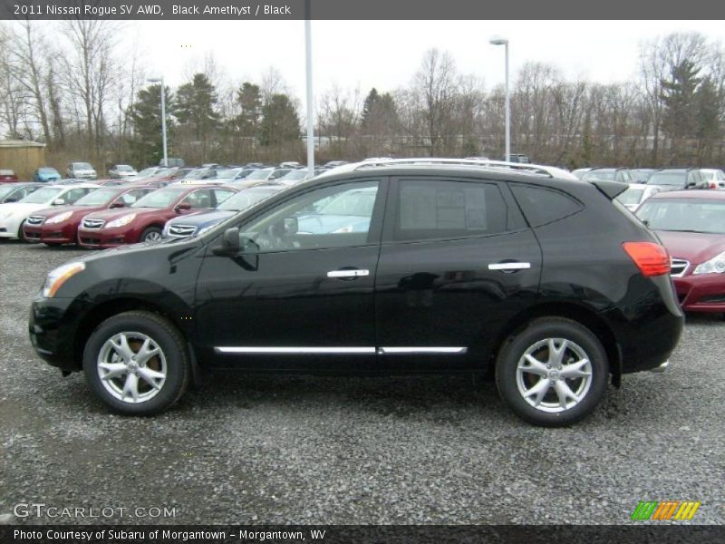 Black Amethyst / Black 2011 Nissan Rogue SV AWD