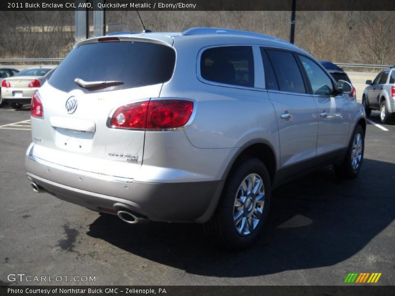 Quicksilver Metallic / Ebony/Ebony 2011 Buick Enclave CXL AWD