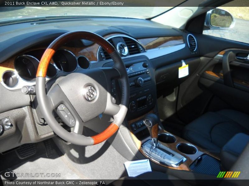 Quicksilver Metallic / Ebony/Ebony 2011 Buick Enclave CXL AWD