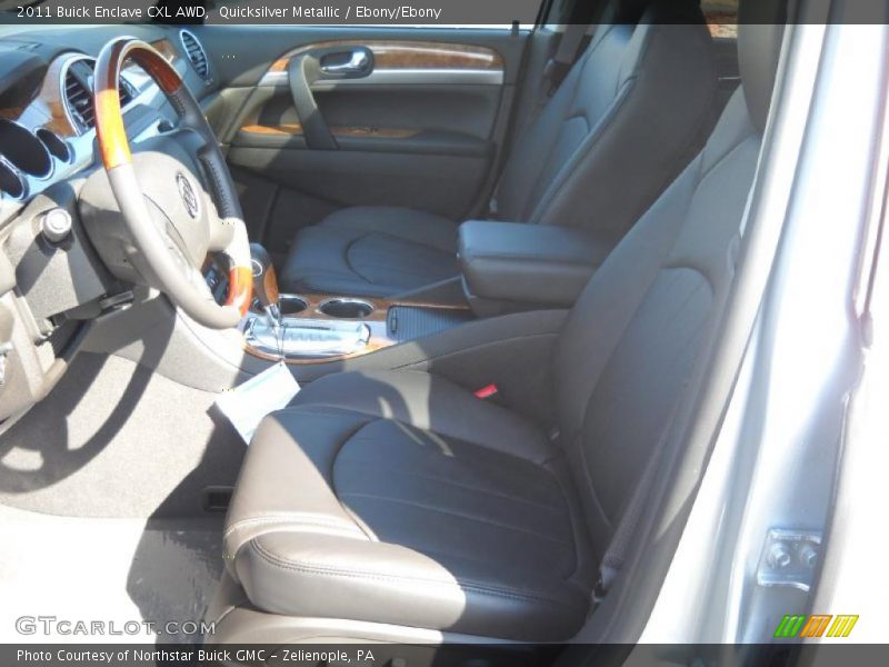 Quicksilver Metallic / Ebony/Ebony 2011 Buick Enclave CXL AWD