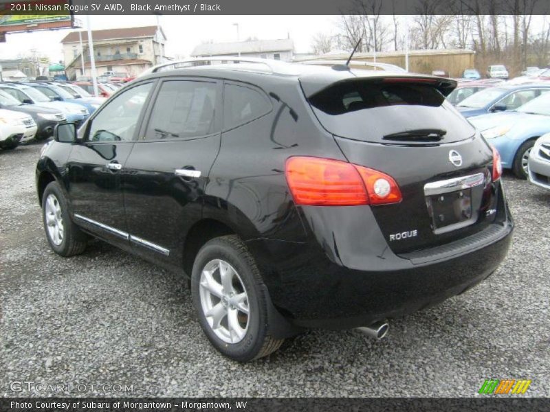 Black Amethyst / Black 2011 Nissan Rogue SV AWD