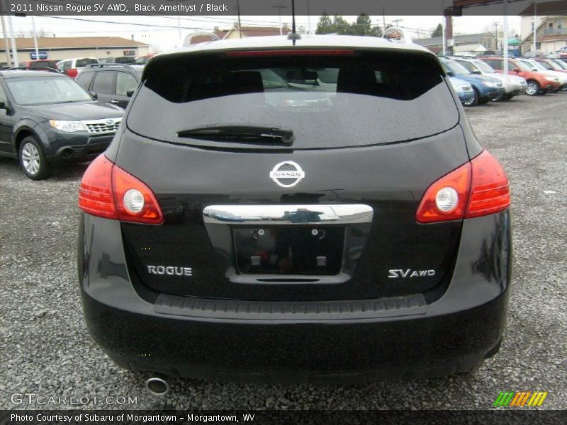 Black Amethyst / Black 2011 Nissan Rogue SV AWD