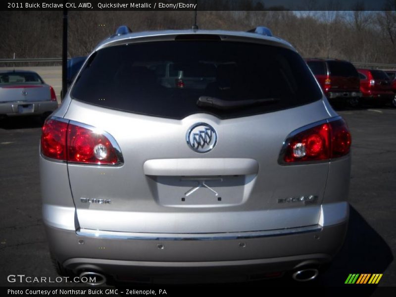 Quicksilver Metallic / Ebony/Ebony 2011 Buick Enclave CXL AWD