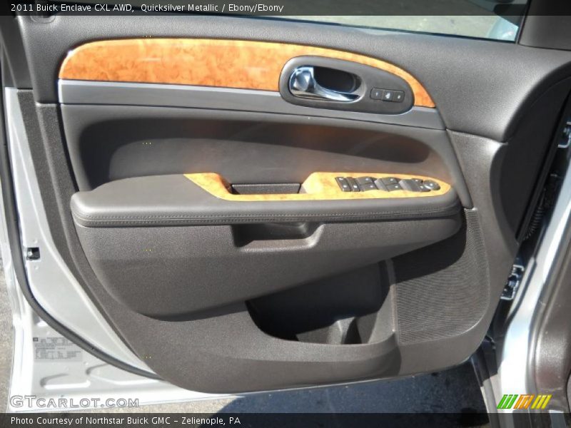 Quicksilver Metallic / Ebony/Ebony 2011 Buick Enclave CXL AWD
