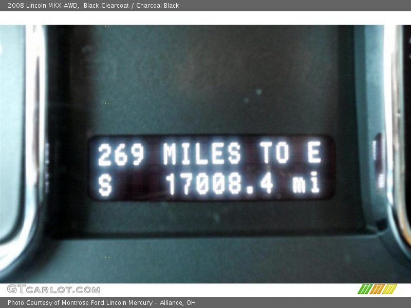 Black Clearcoat / Charcoal Black 2008 Lincoln MKX AWD