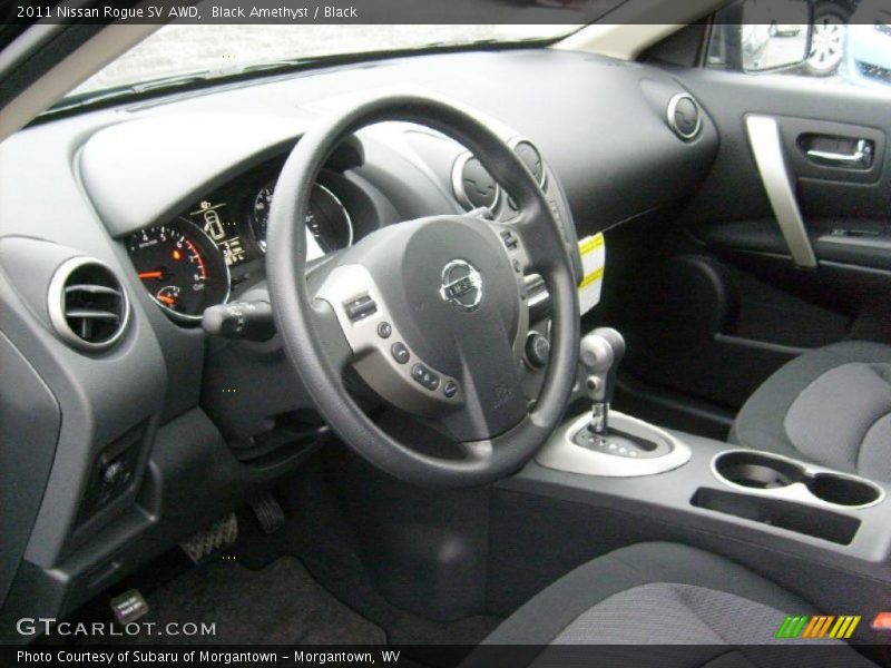 Black Amethyst / Black 2011 Nissan Rogue SV AWD