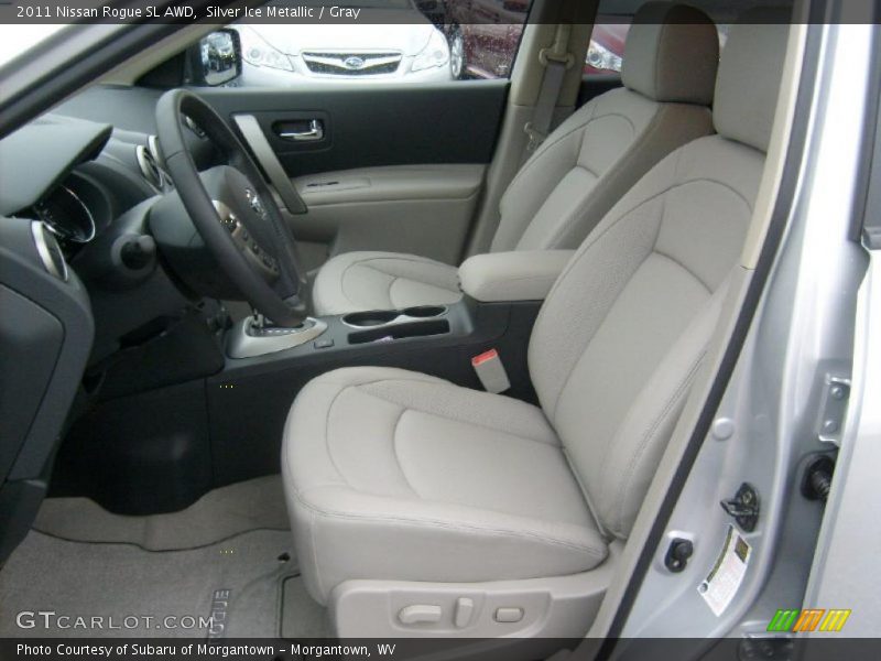  2011 Rogue SL AWD Gray Interior