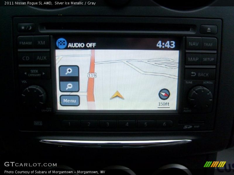 Navigation of 2011 Rogue SL AWD