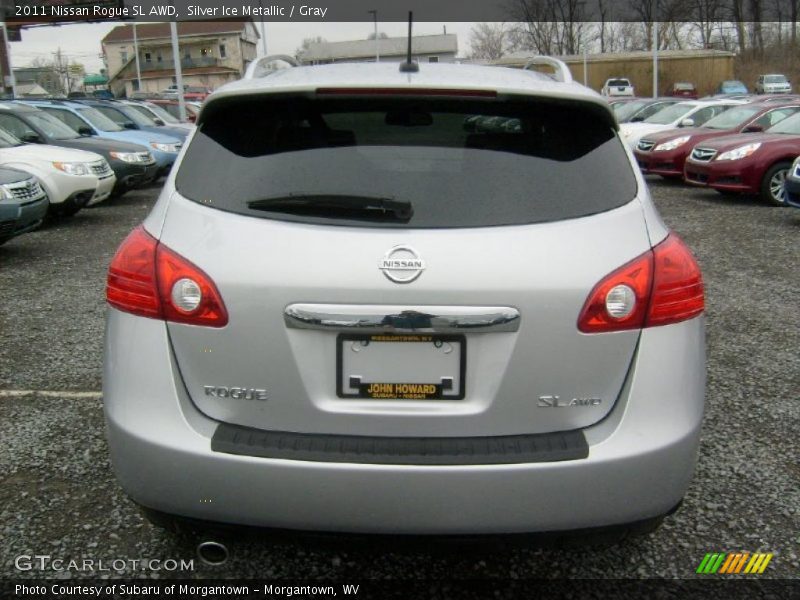 Silver Ice Metallic / Gray 2011 Nissan Rogue SL AWD