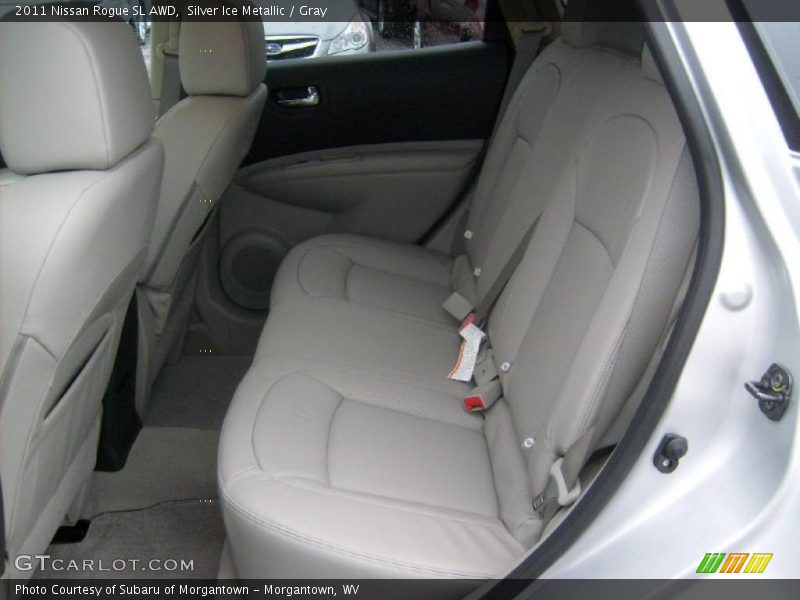Silver Ice Metallic / Gray 2011 Nissan Rogue SL AWD