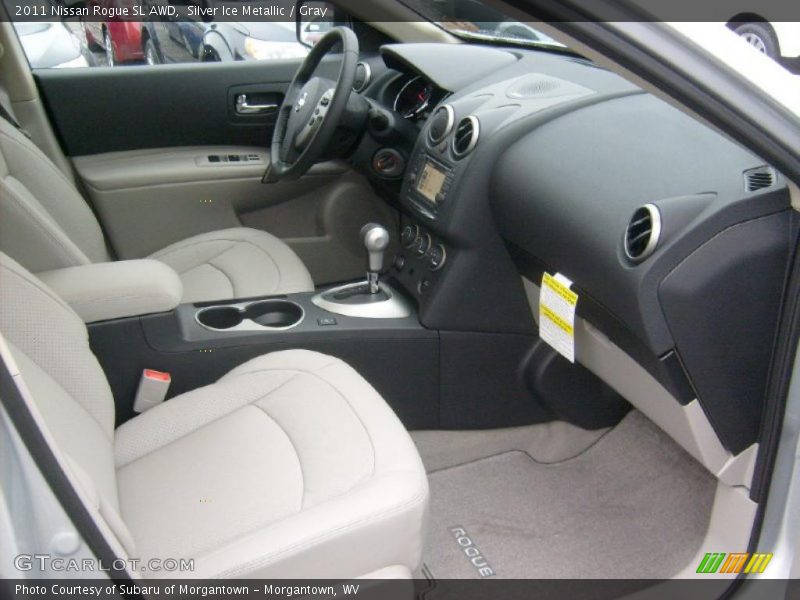  2011 Rogue SL AWD Gray Interior