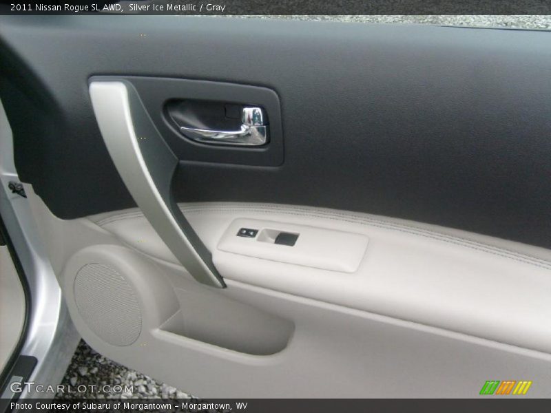 Silver Ice Metallic / Gray 2011 Nissan Rogue SL AWD
